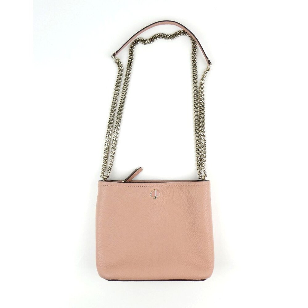Kate Spade New York Polly Pink Leather Crossbody Shoulder Bag